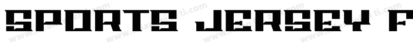 Sports Jersey Font字体转换